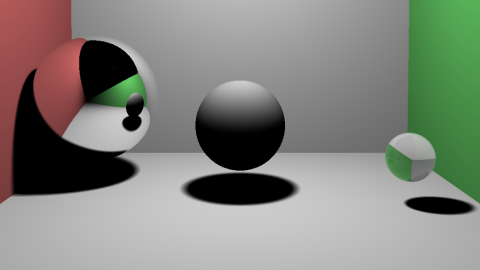 Image showing a raytraced scene